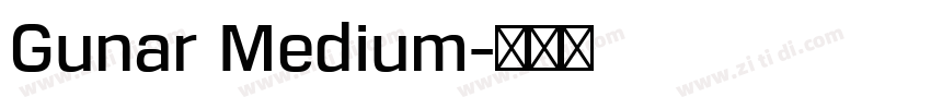 Gunar Medium字体转换